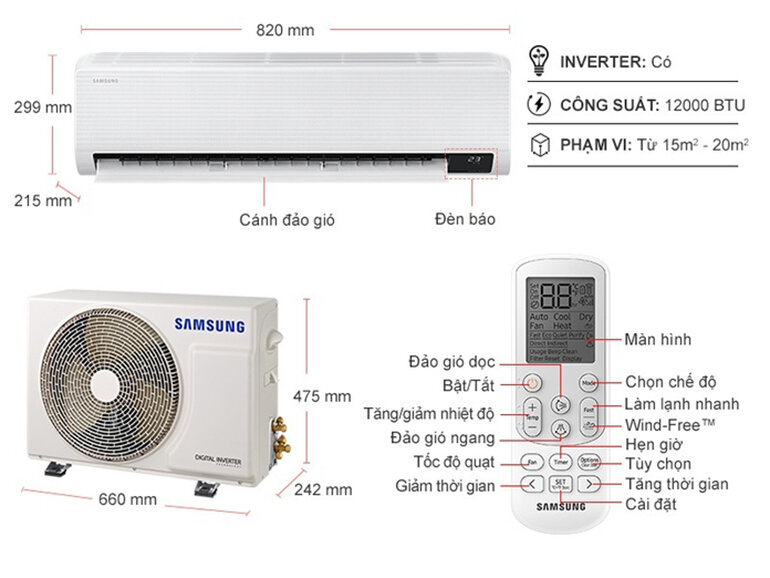 Máy lạnh Samsung AR13TYGCDWKNSV