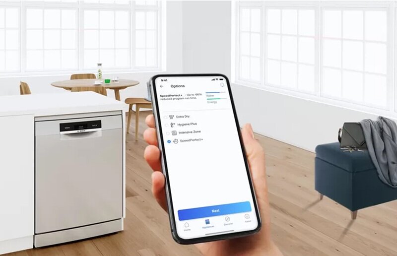Máy rửa bát Bosch 14 bộ SMS6ZCI00P kết nối smartphone