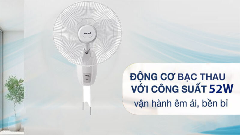 Đánh giá quạt treo tường Hatari HG-W16M4