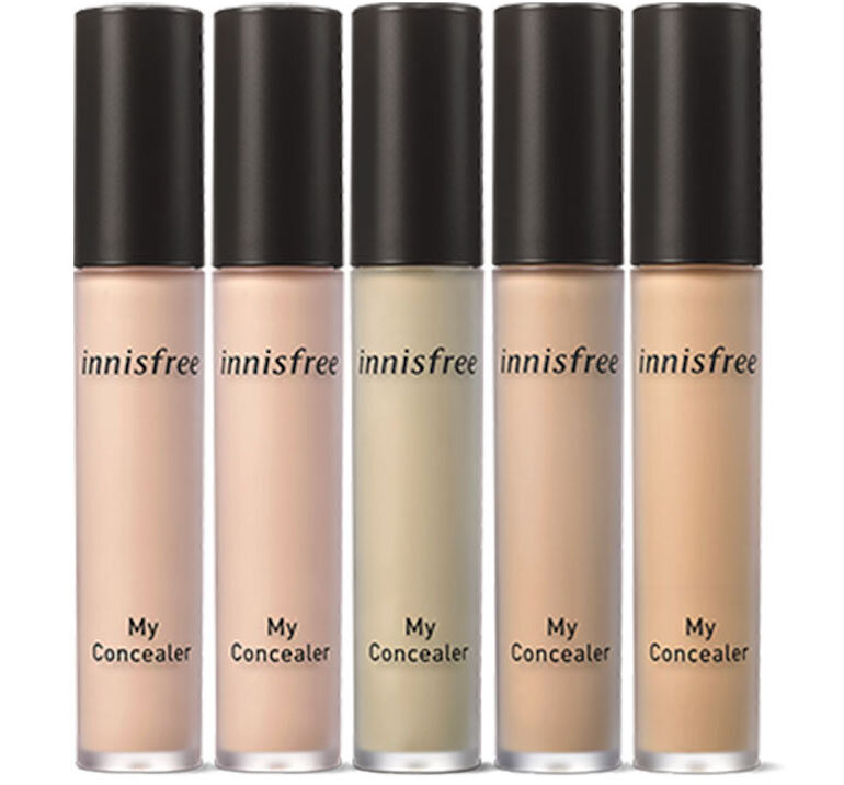 Innisfree concealer has different levels of coverage