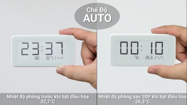 bật chế độ auto của điều hòa