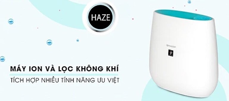 Máy lọc không khí Sharp j30e có thiết kế nhỏ gọn, đẹp mắt thích hợp cho căn phòng có diện tích dưới 23m2.