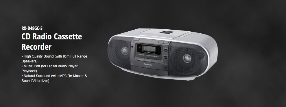 Máy thu phát vô tuyến điện Panasonic CD Radio RX - D48GC-S