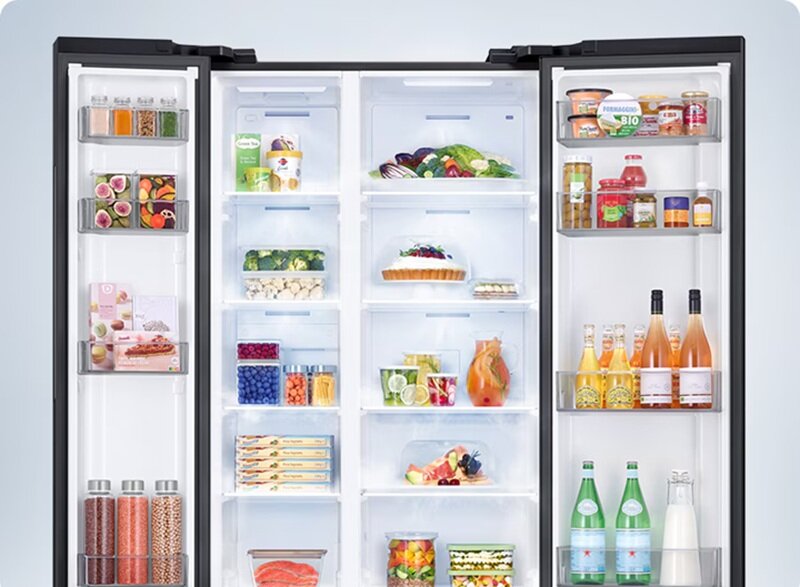 Tủ lạnh Samsung side by side RS57DG400EM9SV rất sang xịn, lại đang giảm nửa giá - món hời cho gia đình!