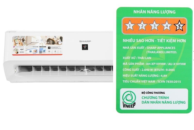 Điều hòa Sharp AH-XP10YHW giảm sâu còn 6 triệu, làm mát tốt lại rất tiết kiệm điện