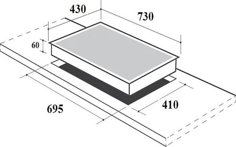 Bếp từ Canzy CZ ML883H phù hợp với mọi gian bếp hiện đại