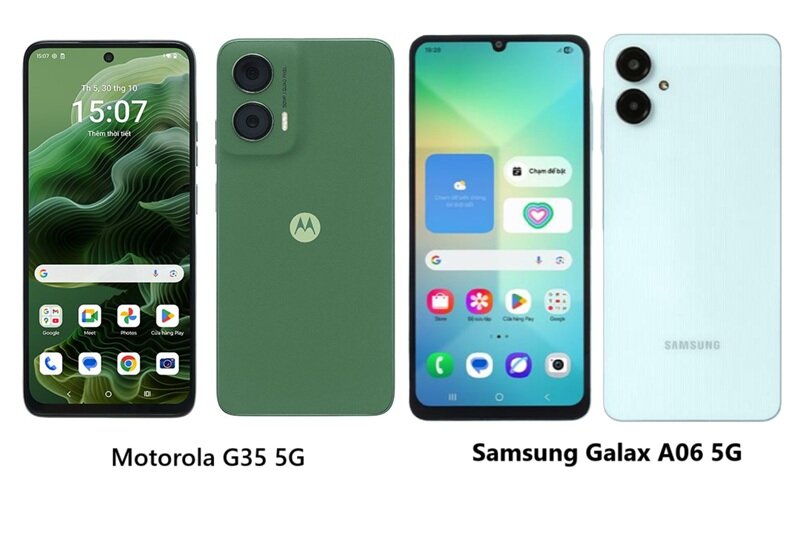 So kè Motorola G35 5G và Samsung Galaxy A06 5G: Kẻ tám lạng, người nửa cân