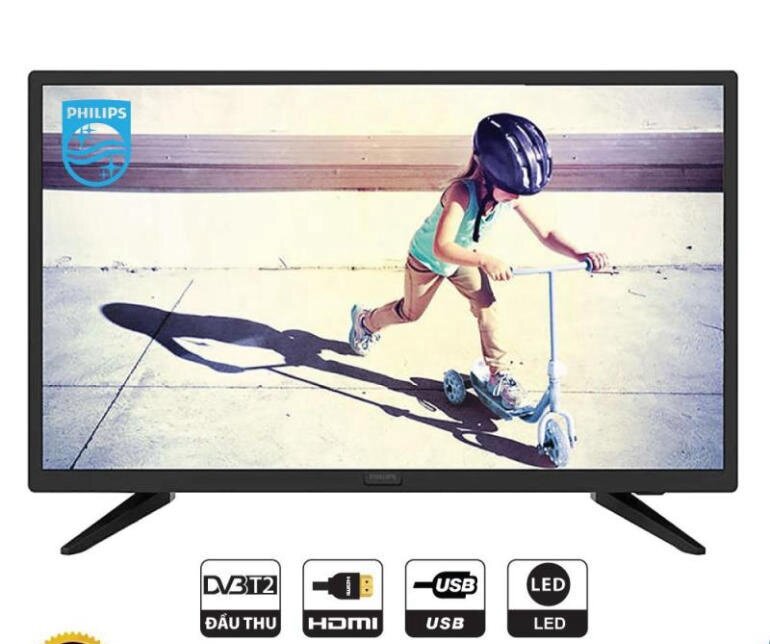 Tivi LED Philips dòng HD 24 inch 24PHT4003S/74