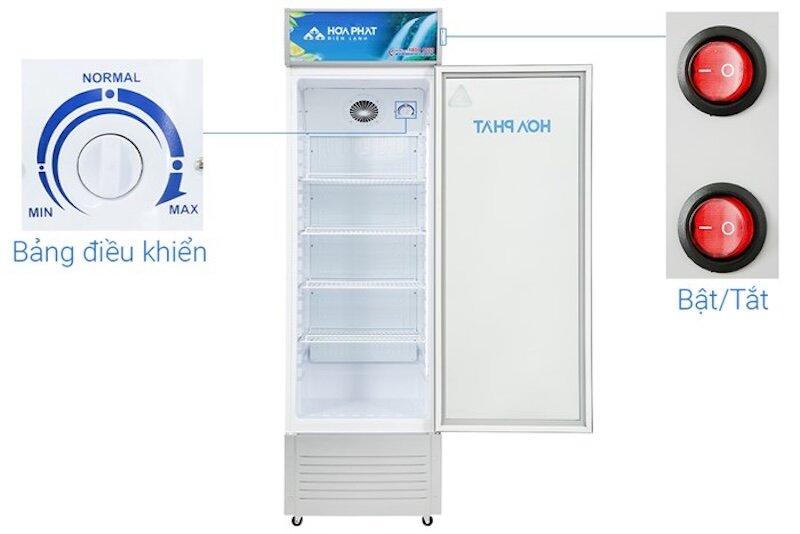 Tủ mát Hòa Phát 1 cánh 242 lít HSC 600F1R1 trang bị nhiều công nghệ hiện đại