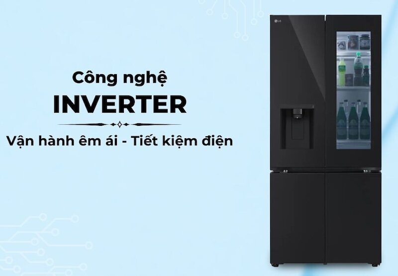 Tủ lạnh LG Inverter 617 lít LFB61BLGAI: Siêu phẩm công nghệ, nâng tầm không gian bếp