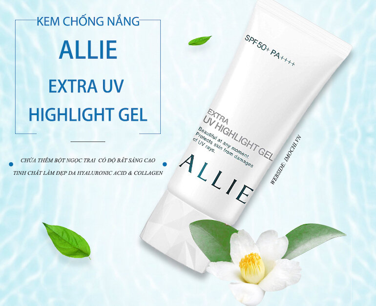 Kem chống nắng Allie Extra UV highlight gel