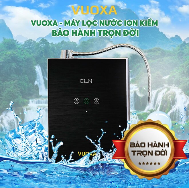 Máy ion kiềm Vuoxa i5000 bảo hành trọn đời