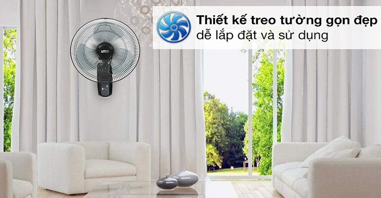 Sử dụng quạt treo tường sẽ giúp bạn tiết kiệm kha khá chi phí tiền điện hàng tháng Quạt treo tường công suất bao nhiêu