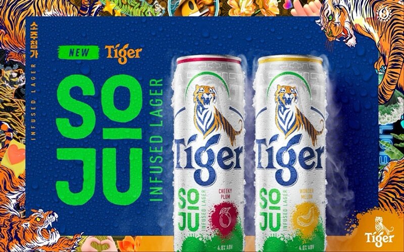 Bia Tiger Soju kết hợp văn hóa Hàn Quốc