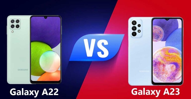 so sánh galaxy a23 và galaxy a22 về camera 