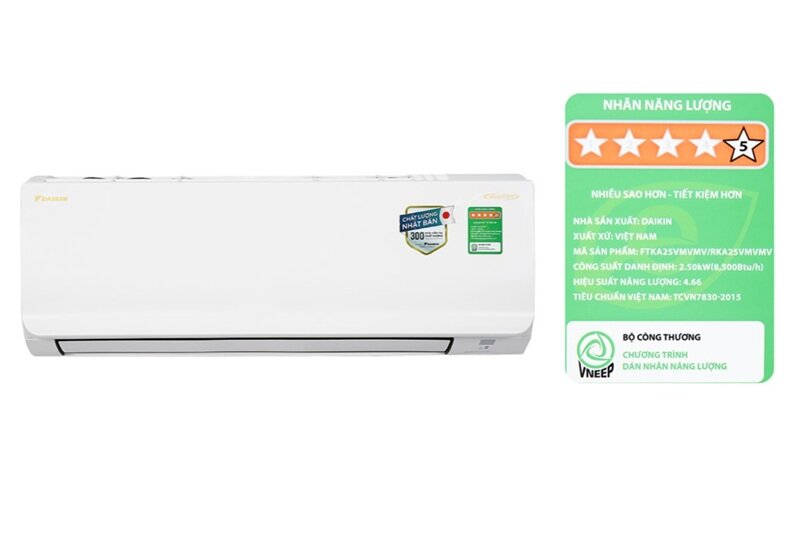 TOP điều hòa Daikin 9000 BTU giá 5 - 6 triệu, tiết kiệm điện cho phòng dưới 15m2