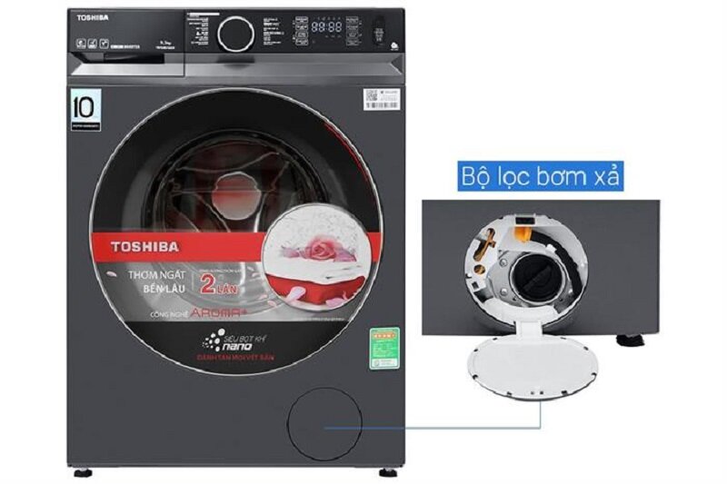 TOP 5 máy giặt Toshiba cửa ngang 9kg đến 9.5kg năm 2025