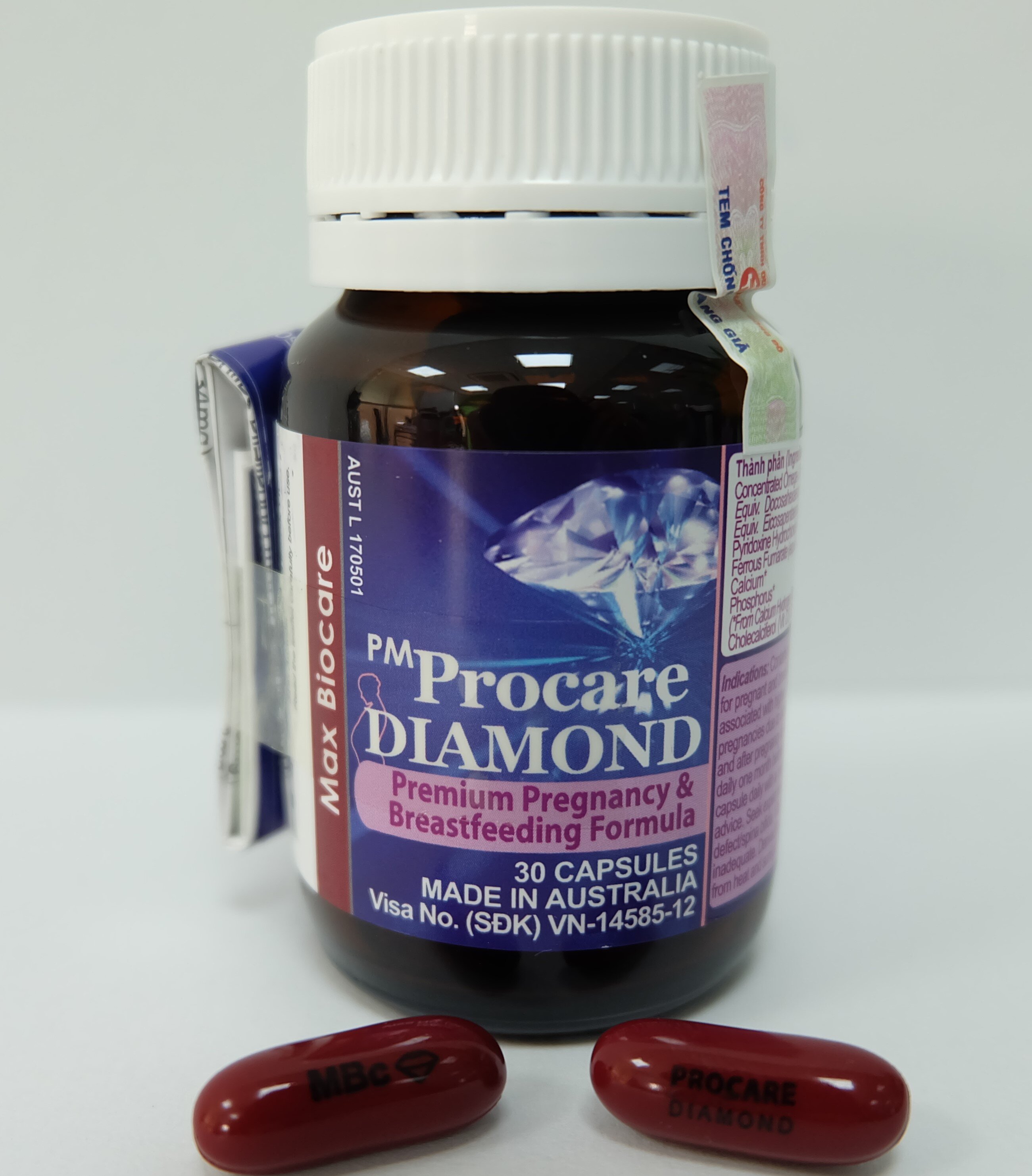 Procare Diamond chứa các chất cần thiết cho thai kỳ