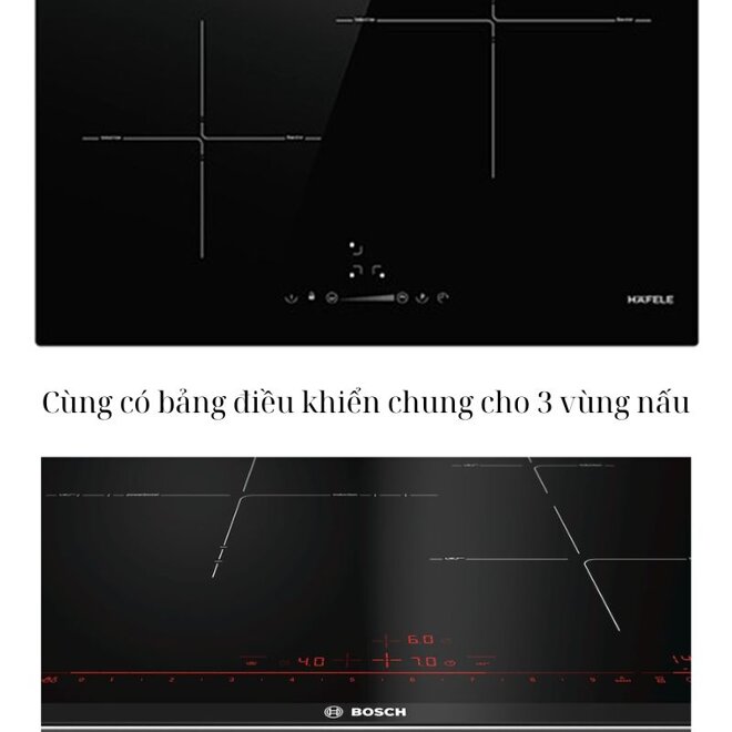 7 điểm giống nhau của bếp từ Bosch PID675DC1E và Hafele HC-I6030B 536.61.831