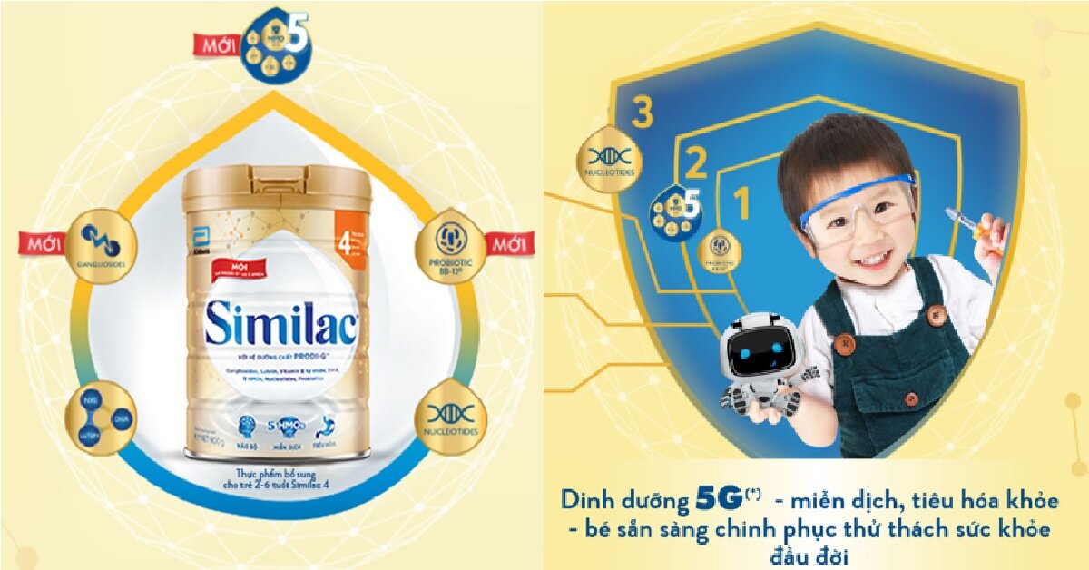 Review sữa Similac 5G số 4 cho trẻ 2-6 tuổi có tốt không? Có mấy loại? Giá bao nhiêu?