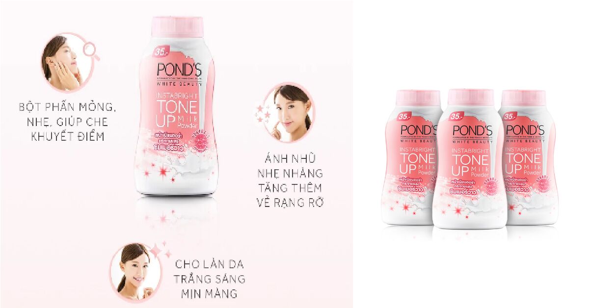 3 bước dùng phấn phủ Pond's Tone Up nâng tông đúng cách