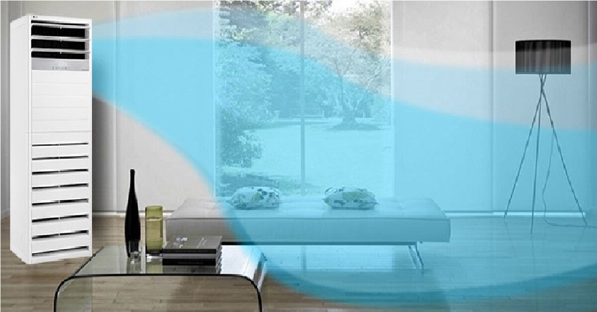 3 chiếc điều hòa cây LG làm mát hiệu quả cho không gian trên 30m2