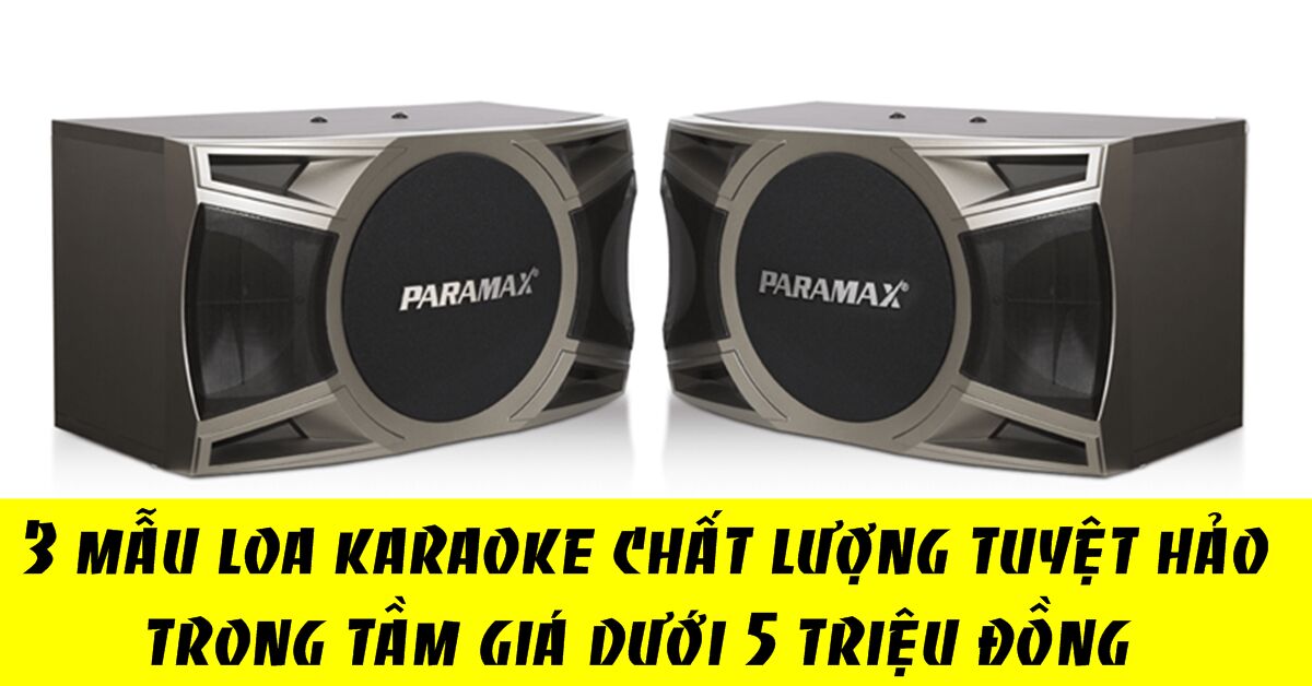 3 chiếc loa karaoke chất lượng tuyệt hảo trong trong tầm giá dưới 5 triệu đồng