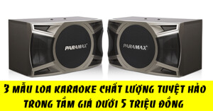 3 chiếc loa karaoke chất lượng tuyệt hảo trong trong tầm giá dưới 5 triệu đồng