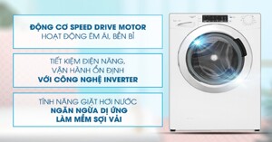 3 điểm nhấn khiến máy giặt Candy Inverter 9 kg gvs 149thc3 hút khách