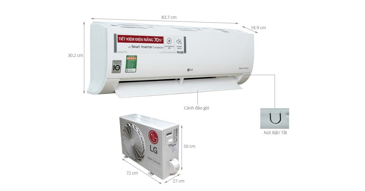 3 dòng máy lạnh LG 1 ngựa kháng khuẩn cực tốt chỉ từ 6 triệu đồng