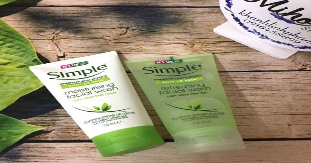 3 dòng sữa rửa mặt Simple đang được nhiều người tin dùng