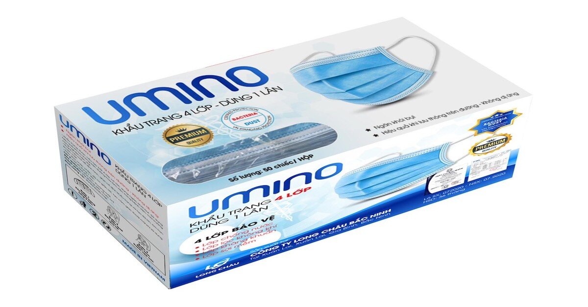 3 loại khẩu trang Umino bán chạy trên thị trường