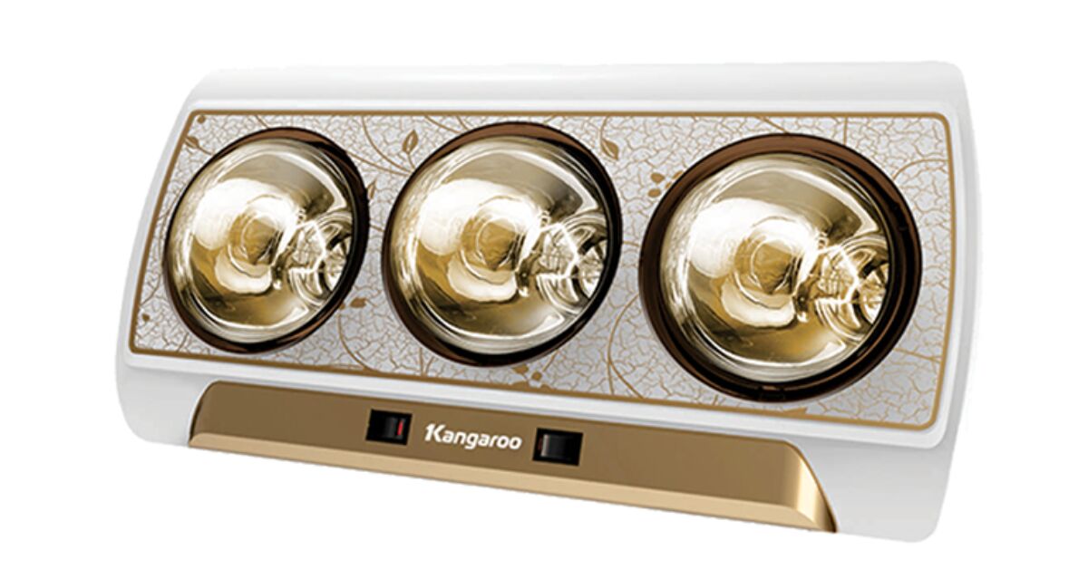 3 lưu ý để sử dụng đèn sưởi Kangaroo 3 bóng hiệu quả không phải ai cũng biết