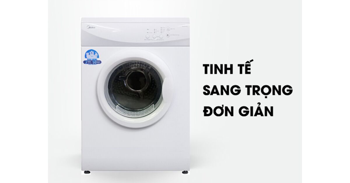 3 máy giặt Midea 8kg cửa trước giặt sạch, giá cả cạnh tranh top đầu trên thị trường