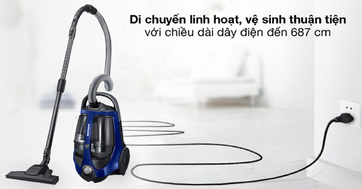 3 máy hút bụi Samsung 2200W và máy hút bụi cầm tay Samsung giá 5 -7 triệu đồng với lực hút siêu khỏe