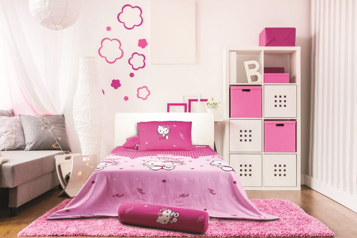 30 mẫu chăn ga gối đệm Hello Kitty cho bé gái đẹp nhất giá từ 200k