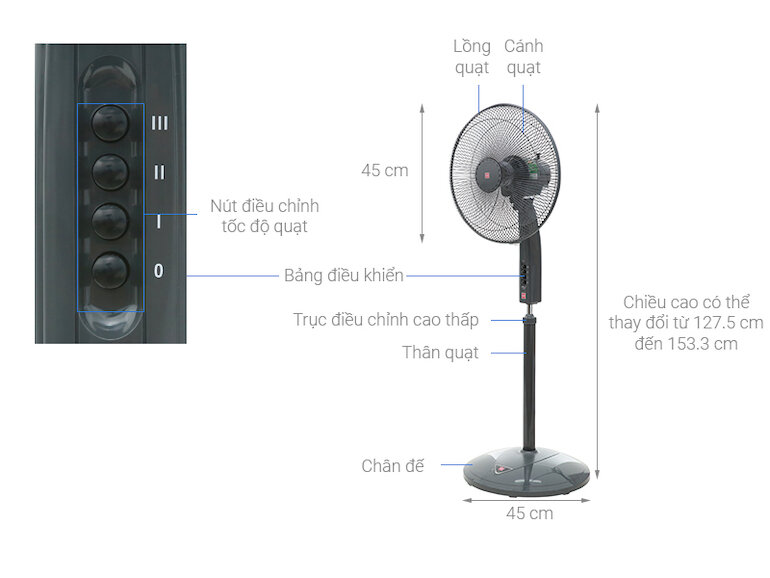 Quạt cây KDK P41U