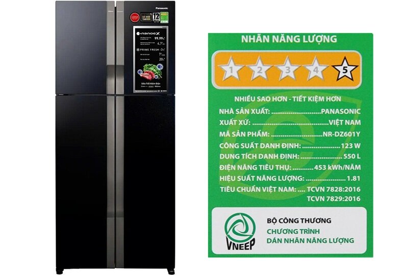 Panasonic NR-DZ601YGKV giảm giá mạnh, tủ lạnh có thể loại bỏ tới 90% dư lượng thuốc trừ sâu