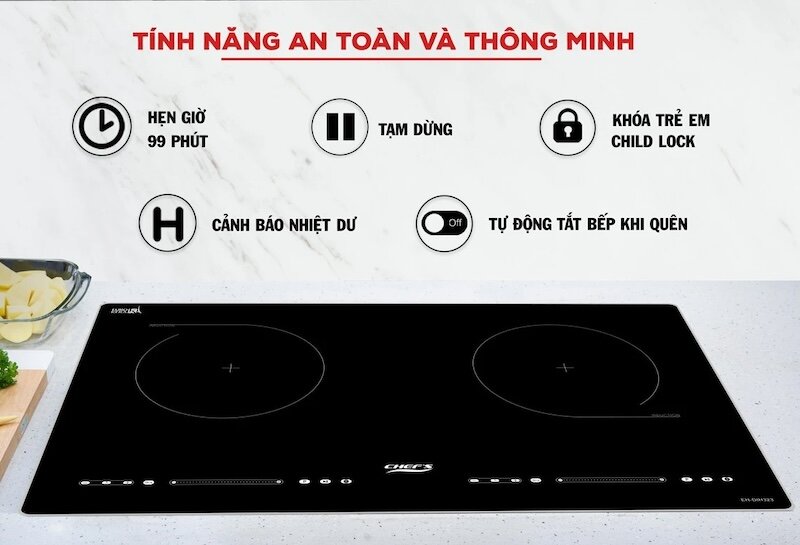 Bếp từ Chefs EH-DIH323 thiết kế hoàn hảo, tính năng vượt trội