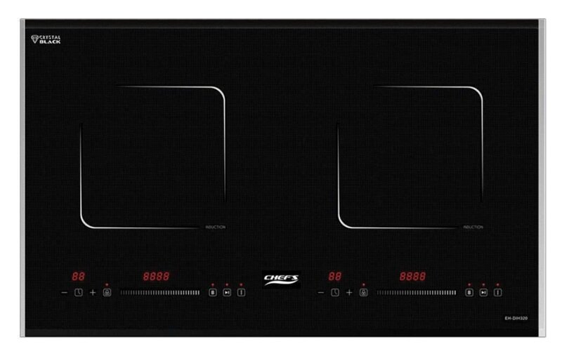 Chef's EH-DIH320 giá khoảng 4 triệu đồng, bếp từ đôi công suất cao, có Inverter
