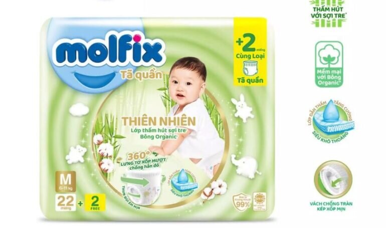 Tã quần Molfix size Regular M22 - Giá tham khảo: 109.000 vnd/bịch