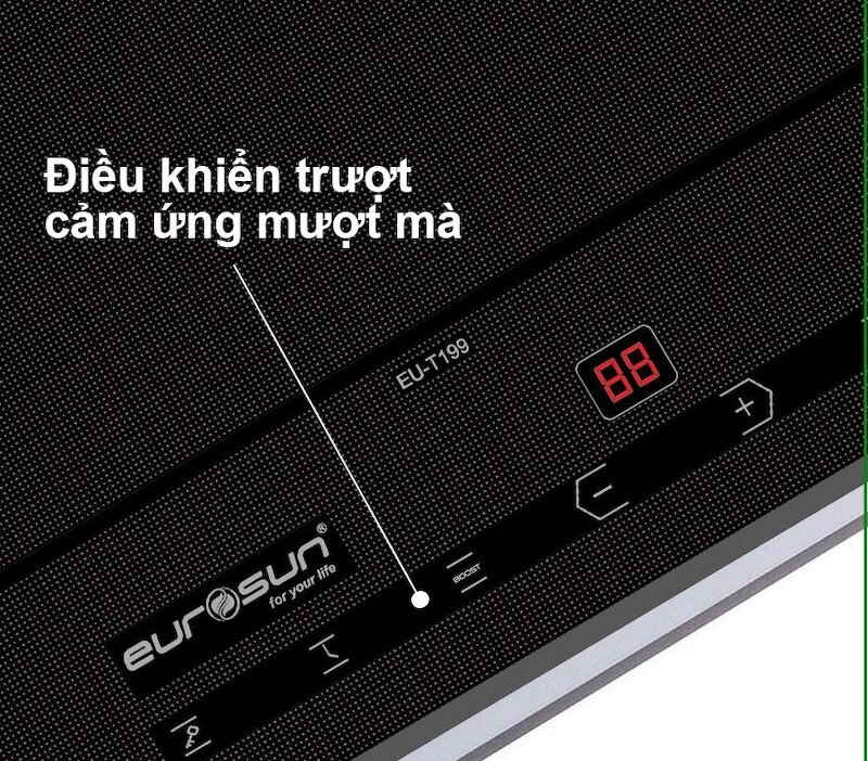 Bếp từ Eurosun EU-T199 thiết kế nhỏ gọn, tính năng vượt trội