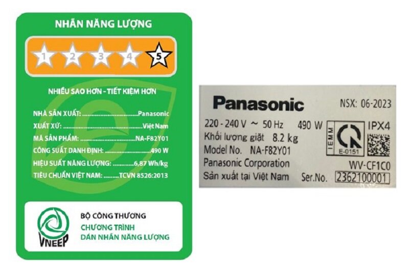 Máy giặt Panasonic 8.2 kg NA-F82Y01DRV: Giải pháp giặt giũ cho gia đình ít người, giá chỉ 4 triệu đồng