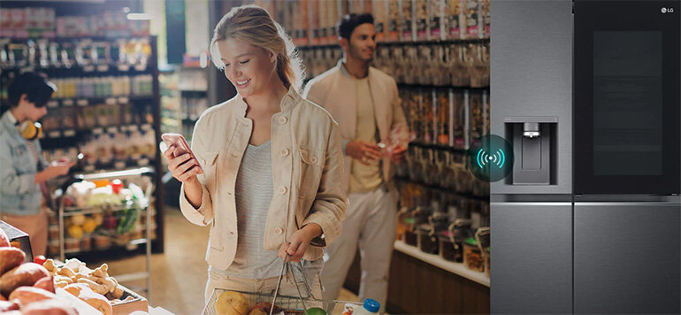 Điều chỉnh từ xa thông qua ứng dụng Smart ThinQ