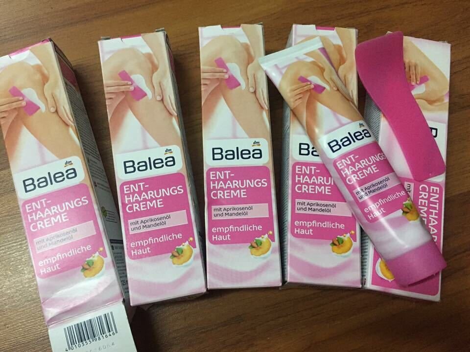 Kem tẩy lông Balea là sản phẩm đến từ thương hiệu mỹ phẩm Đức nhẹ nhàng loại bỏ lớp lông trong vòng 5-10 phút 