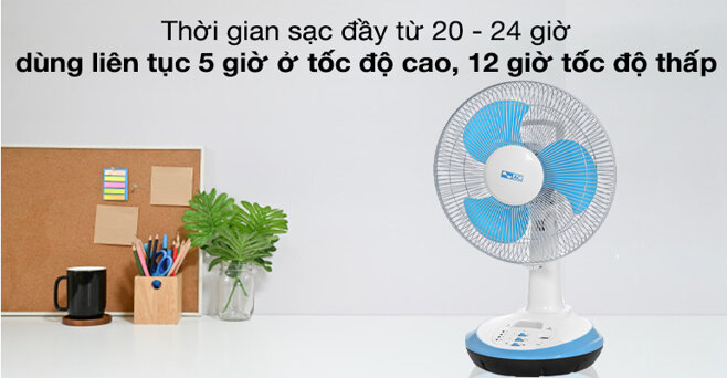 Cách sử dụng quạt tích điện