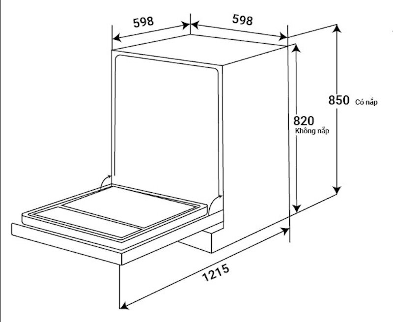 Máy rửa bát Kaff KF-CARYA1FB khi sự tối giản trở thành biểu tượng