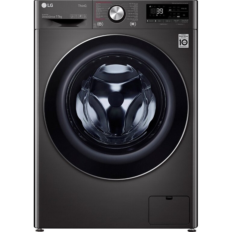 Máy giặt LG Inverter 11kg FV1411S3B với màu đen sang trọng