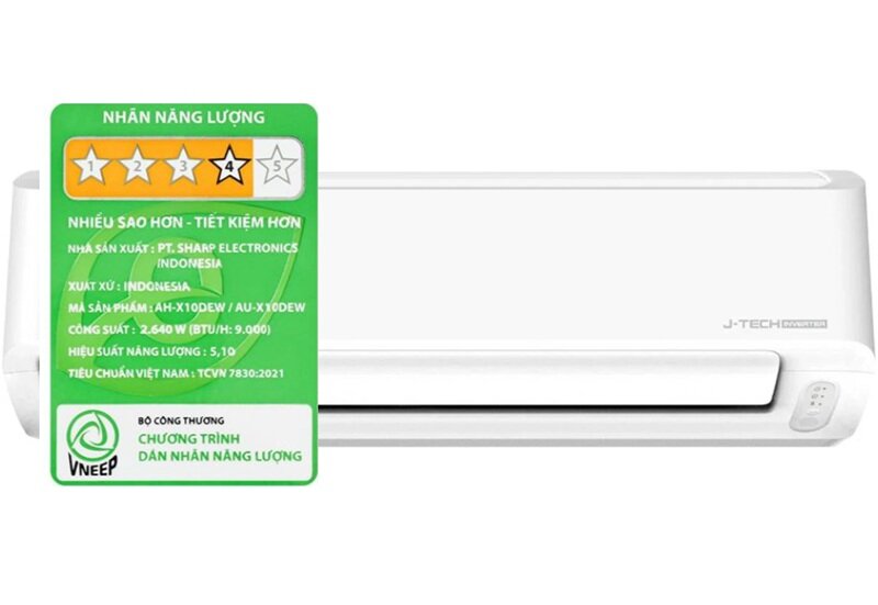Điều hòa Sharp AH-X10DEW giá từ 5,6 triệu đồng, tiết kiệm điện cho phòng dưới 15m2