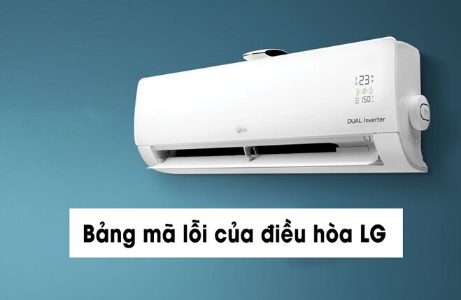 bảng mã lỗi điều hòa LG